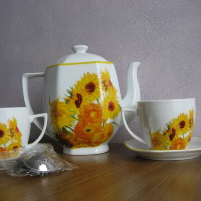 Service à thé " Tournesols "